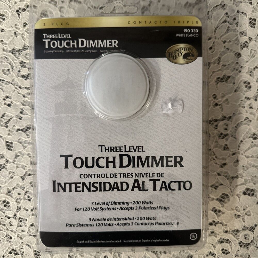 Hampton Bay Three Levels Touch Dimmer White 150 330 New